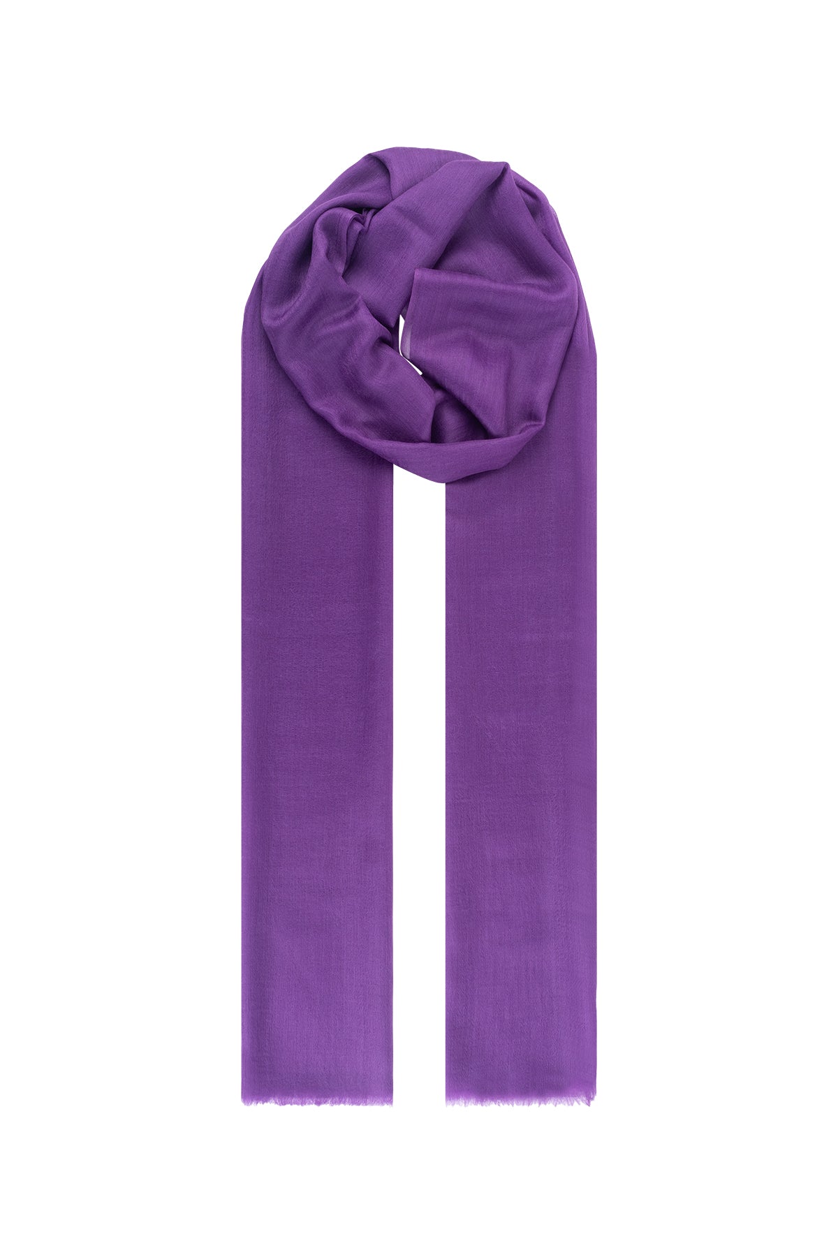 Mor Larissa Saf Kaşmir Şal 100x230 cm